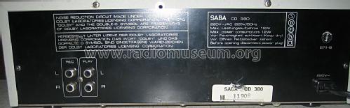 Stereo Cassette Deck CD380; SABA; Villingen (ID = 451101) R-Player