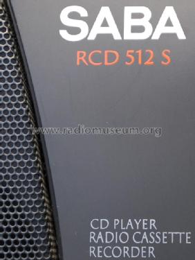 CD Player Radio Cassette Recorder RCD 512 S; SABA; Villingen (ID = 1838248) Radio