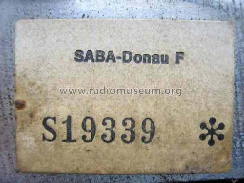 Donau F Mod. DO-F; SABA; Villingen (ID = 821923) Radio