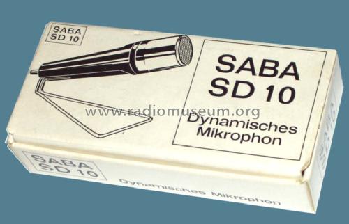 Dynamisches Mikrophon SD10; SABA; Villingen (ID = 949149) Microphone/PU