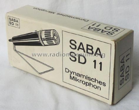 Dynamisches Mikrophon SD11; SABA; Villingen (ID = 2345065) Microphone/PU