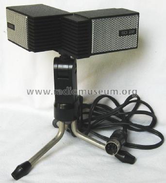 Dynamisches Stereo-Richtmikrofon SD 22; SABA; Villingen (ID = 2577396) Microphone/PU