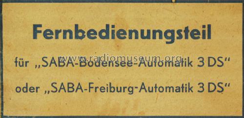 Fernbedienung Radio-Pilot ; SABA; Villingen (ID = 1478824) Misc