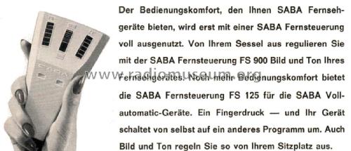 Fernsteuerung - Remote Control FS 125-25; SABA; Villingen (ID = 2161870) Diversos