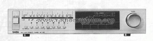 FM/ AM Stereo Tuner MT 150; SABA; Villingen (ID = 1334586) Radio