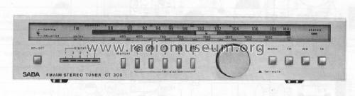 FM/AM Tuner CT-300; SABA; Villingen (ID = 453294) Radio