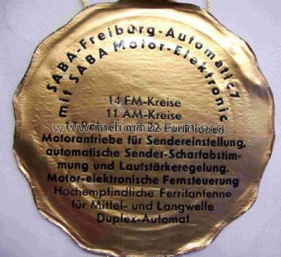 Freiburg Automatic 7; SABA; Villingen (ID = 672102) Radio