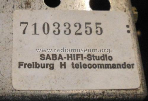 HiFi-Studio Freiburg telecommander H ; SABA; Villingen (ID = 2089144) Radio