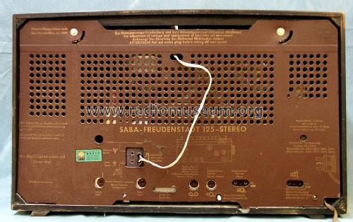 Freudenstadt 125 Stereo; SABA; Villingen (ID = 620101) Radio