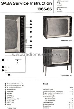 Fürstenberg S164; SABA; Villingen (ID = 2044669) Television