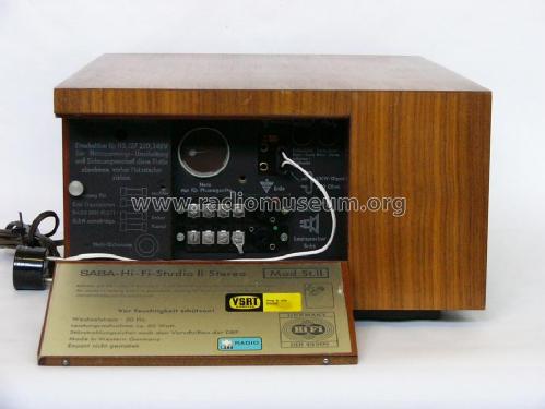 Hi-Fi-Studio II Stereo ; SABA; Villingen (ID = 747307) Radio