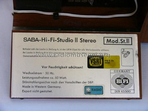 Hi-Fi-Studio II Stereo ; SABA; Villingen (ID = 747308) Radio