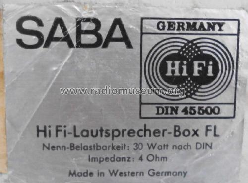 HiFi Flachbox FL; SABA; Villingen (ID = 2339101) Speaker-P