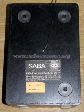 HiFi-Lautsprecherbox 35K; SABA; Villingen (ID = 1256709) Speaker-P