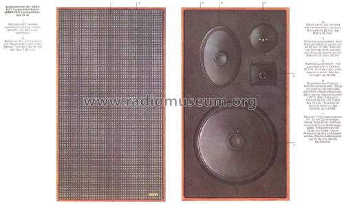 HiFi-Lautsprecherbox IV A ; SABA; Villingen (ID = 2192275) Altavoz-Au