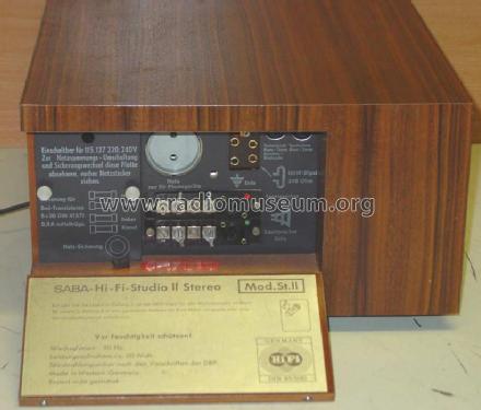 Hi-Fi-Studio II Stereo ; SABA; Villingen (ID = 158462) Radio