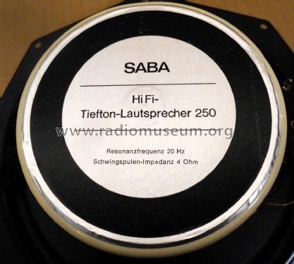 HiFi Tieftonlautsprecher 250; SABA; Villingen (ID = 2338941) Speaker-P