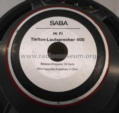 HiFi Tieftonlautsprecher 400; SABA; Villingen (ID = 2192238) Speaker-P