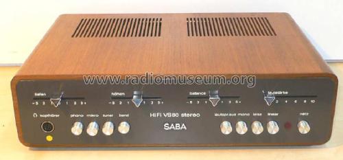 HiFi-Verstärker VS80 Stereo G; SABA; Villingen (ID = 238284) Ampl/Mixer