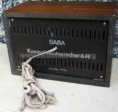 Kompaktlautsprecher 6 H; SABA; Villingen (ID = 489583) Speaker-P