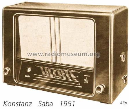 Konstanz W; SABA; Villingen (ID = 737) Radio