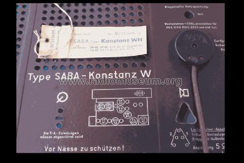 Konstanz W - WH; SABA; Villingen (ID = 1232375) Radio