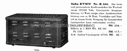 KVMW; SABA; Villingen (ID = 1992121) Ampl/Mixer