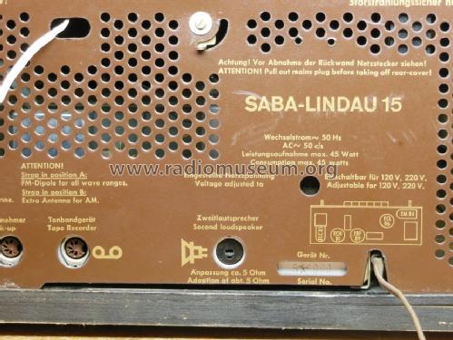 Lindau 15; SABA; Villingen (ID = 1526601) Radio