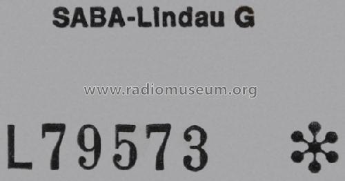 Lindau G Mod. LI-G; SABA; Villingen (ID = 776666) Radio