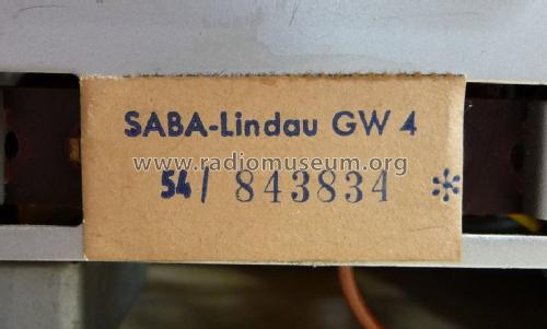 Lindau GW4; SABA; Villingen (ID = 1010218) Radio