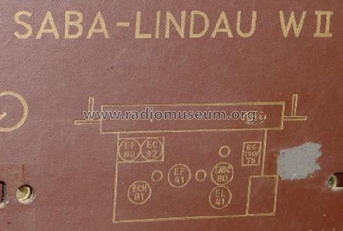 Lindau W II ; SABA; Villingen (ID = 50070) Radio