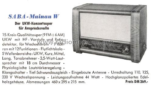 Mainau WH; SABA; Villingen (ID = 2054391) Radio