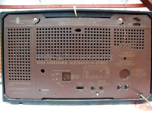 Meersburg Automatic 11-Stereo; SABA; Villingen (ID = 1304704) Radio