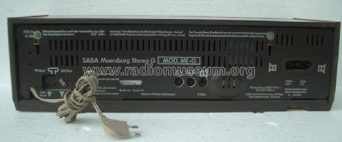 Meersburg Stereo G Mod. ME-G; SABA; Villingen (ID = 405124) Radio