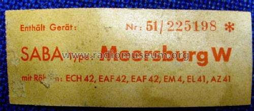 Meersburg W; SABA; Villingen (ID = 1801009) Radio