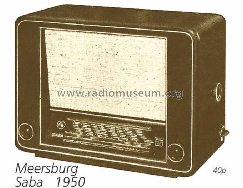 Meersburg W; SABA; Villingen (ID = 734) Radio