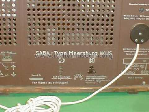 Meersburg WUS; SABA; Villingen (ID = 177769) Radio