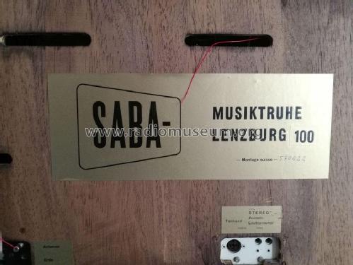 Musiktruhe Lenzburg 100 Ch= Saba Mainau; UNBEKANNTE FIRMA D / (ID = 2305703) Radio
