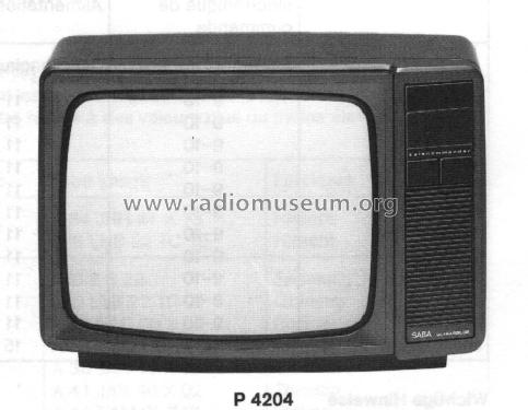 P 4204 ; SABA; Villingen (ID = 1345881) Télévision