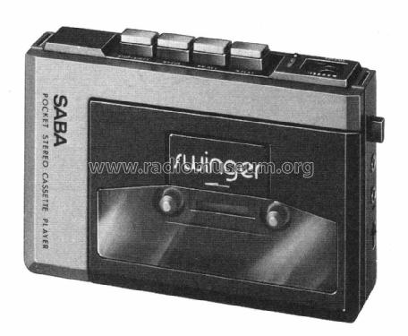 Pocket Stereo Cassette Player Swinger; SABA; Villingen (ID = 2038941) R-Player