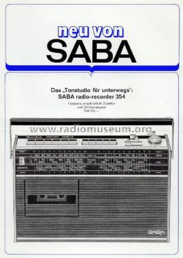 Radio Recorder RCR 354 H / 1; SABA; Villingen (ID = 2806590) Radio