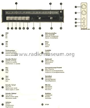 Radio Recorder RCR 352 H; SABA; Villingen (ID = 1294226) Radio