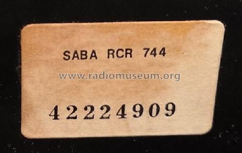 RCR744 Stereo; SABA; Villingen (ID = 2785295) Radio