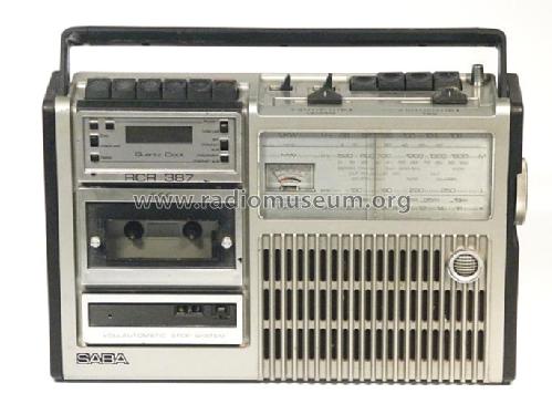 Radio-Recorder RCR-387 clock; SABA; Villingen (ID = 1048074) Radio