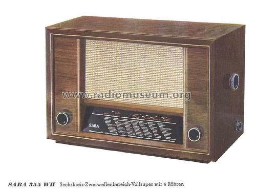 S-355W oder 355WH; SABA; Villingen (ID = 2806661) Radio