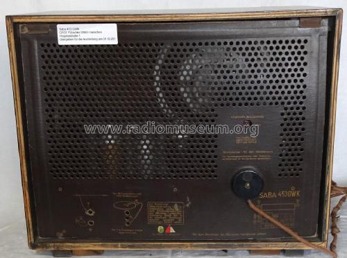 S-453GWK 453GWK; SABA; Villingen (ID = 2424722) Radio