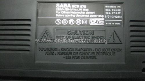 Saba Dynamic sound expander - dsx RCR575; SABA; Villingen (ID = 1775284) Radio
