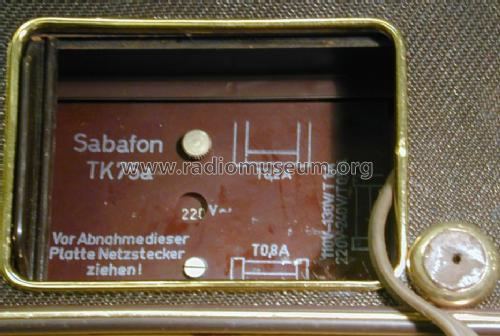 Sabafon TK75A; SABA; Villingen (ID = 1375245) R-Player