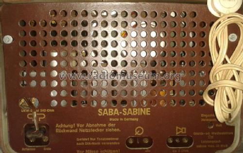 Sabine 55070 - 3000; SABA; Villingen (ID = 1697339) Radio