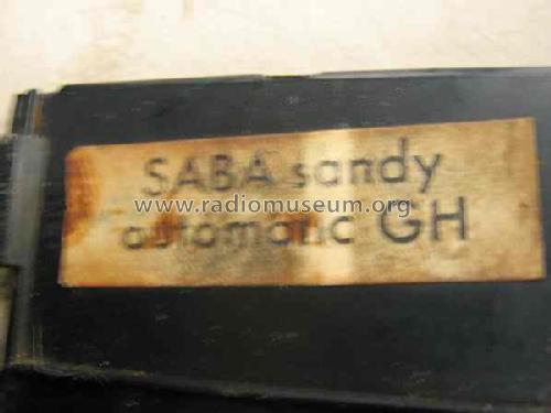 Sandy Automatic GH; SABA; Villingen (ID = 999231) Radio